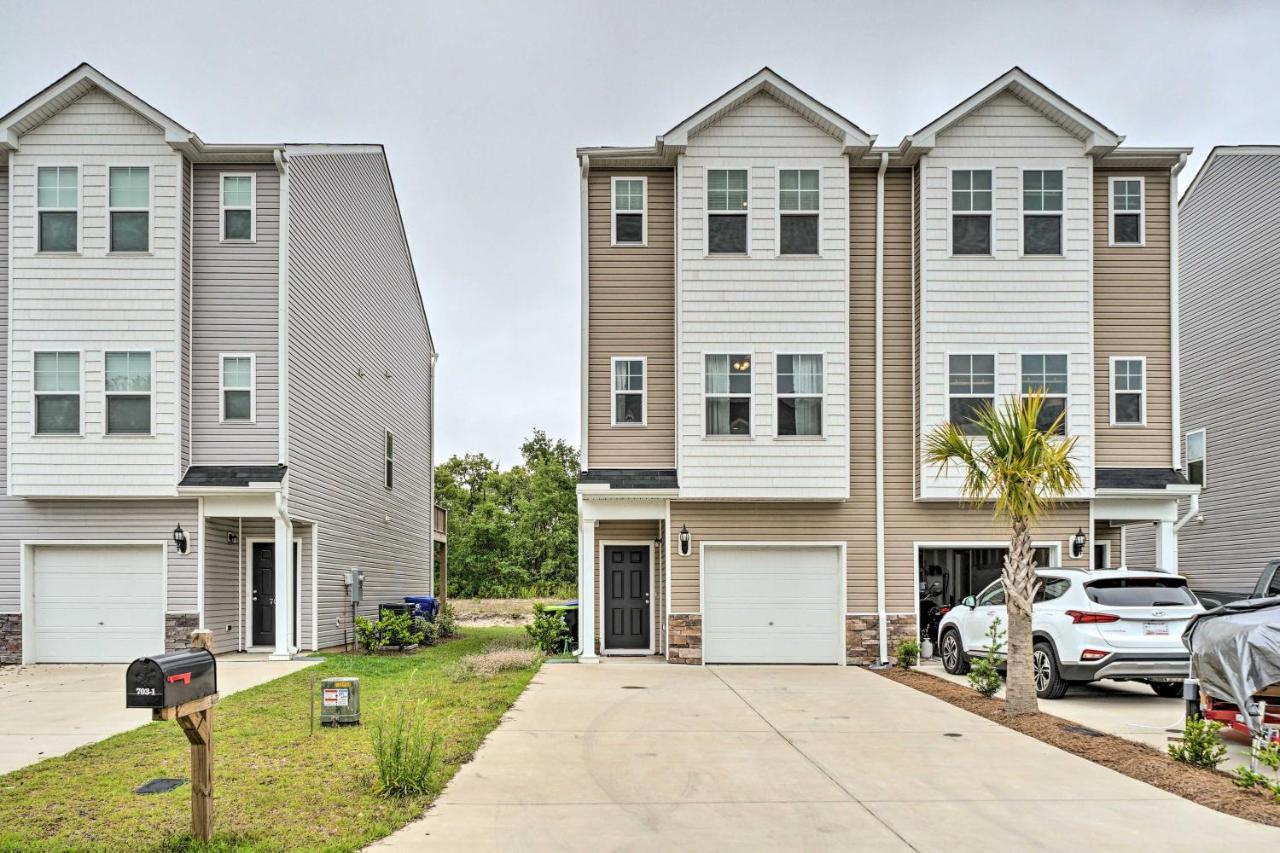 Modern Coastal Condo With Patio 1 Mi To Beaches! Carolina Beach Exterior foto